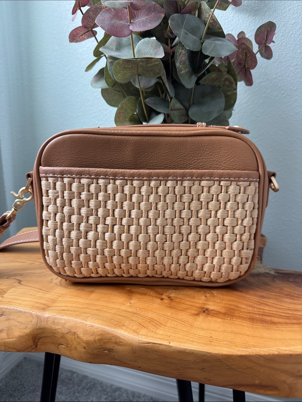 Spartina 449 Straw Crossbody Bag - Picture 2 of 8
